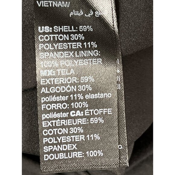 White House Black Market Women’s Black Blazer Button Front Jacket Size 14 - Picture 9 of 10